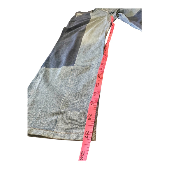 rag & bone Blue Patchwork High-Waisted Jeans - Size 30 - Picture 6 of 7